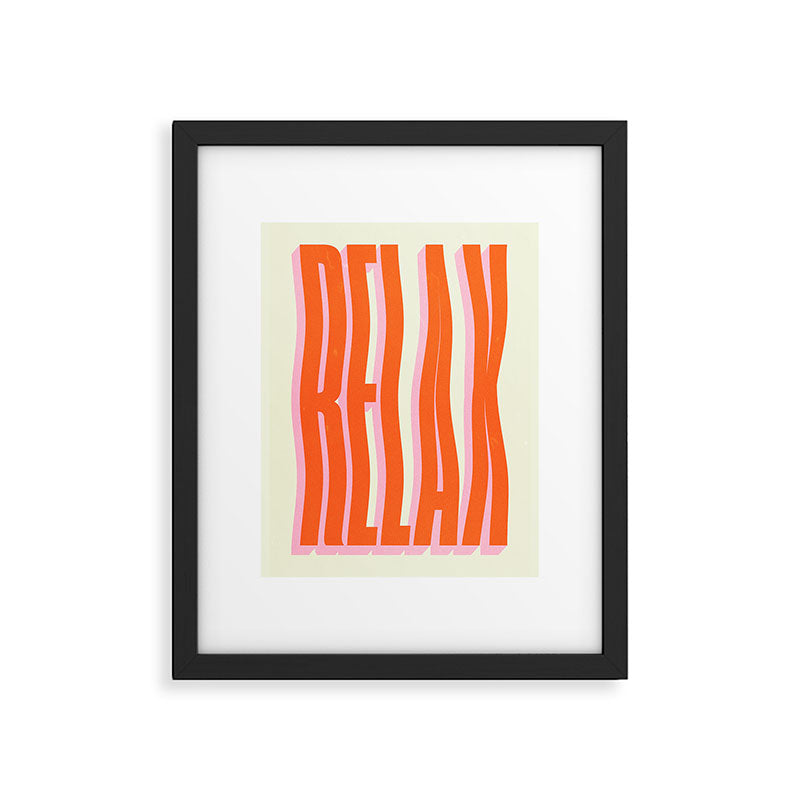 Relax: Wavy Edition Framed Art Print Gallery Image 4