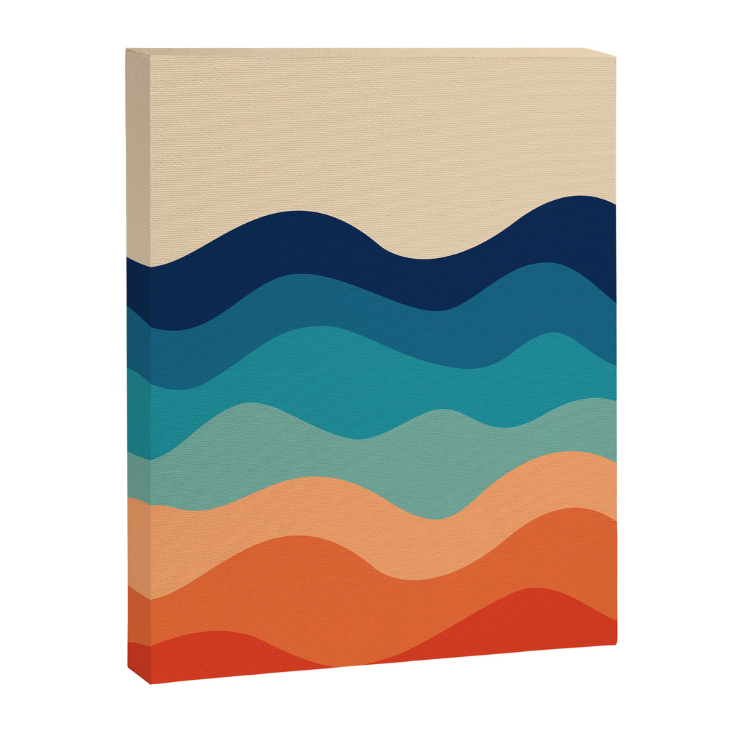 Retro 70s Waves Canvas Print Gallery Image 6