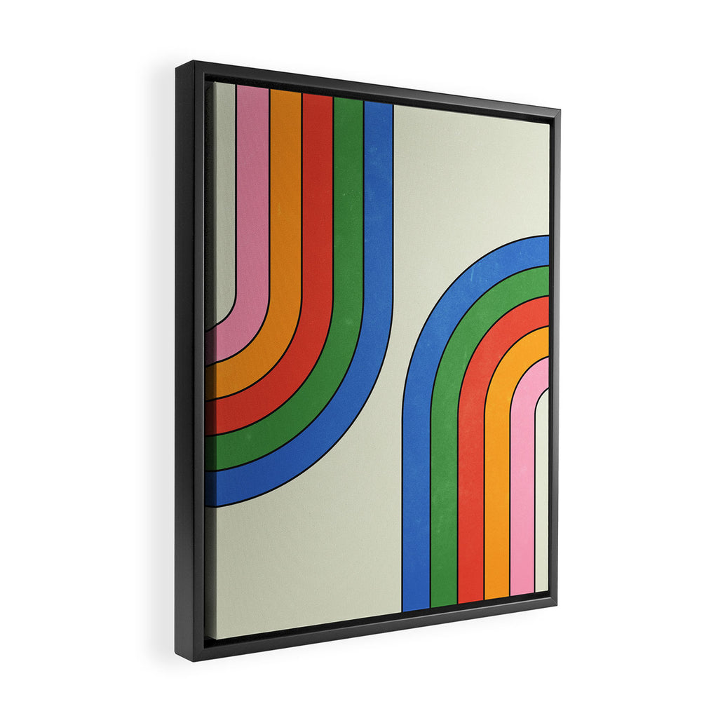 Retro Candy Arches Framed Canvas Print Gallery Image 2