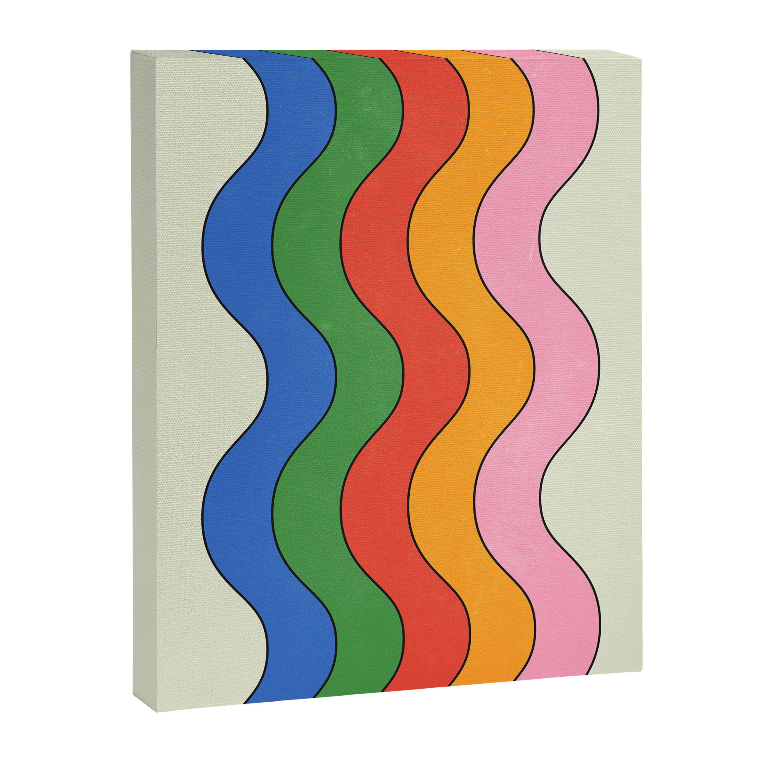 Retro Candy Waves Canvas Print Gallery Image 6