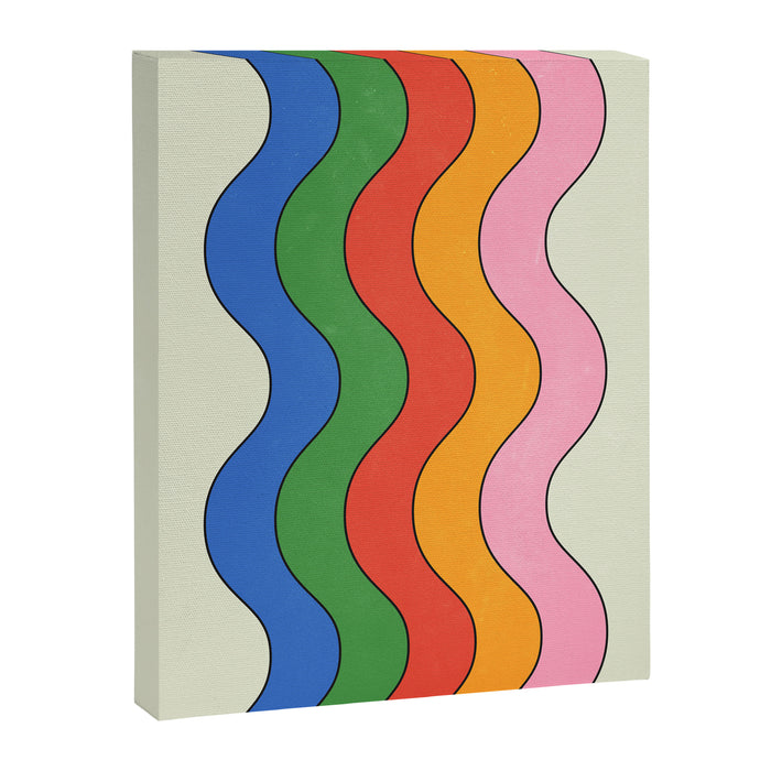 Retro Candy Waves Canvas Print Gallery Image 1