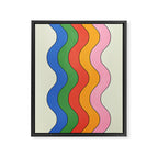 Retro Candy Waves Framed Canvas Print Gallery Image 6