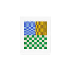 Retro Checkerboard Collage 02 Art Print Gallery Image 1