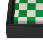 Retro Checkerboard Collage 02 Framed Canvas Print Gallery Image 3