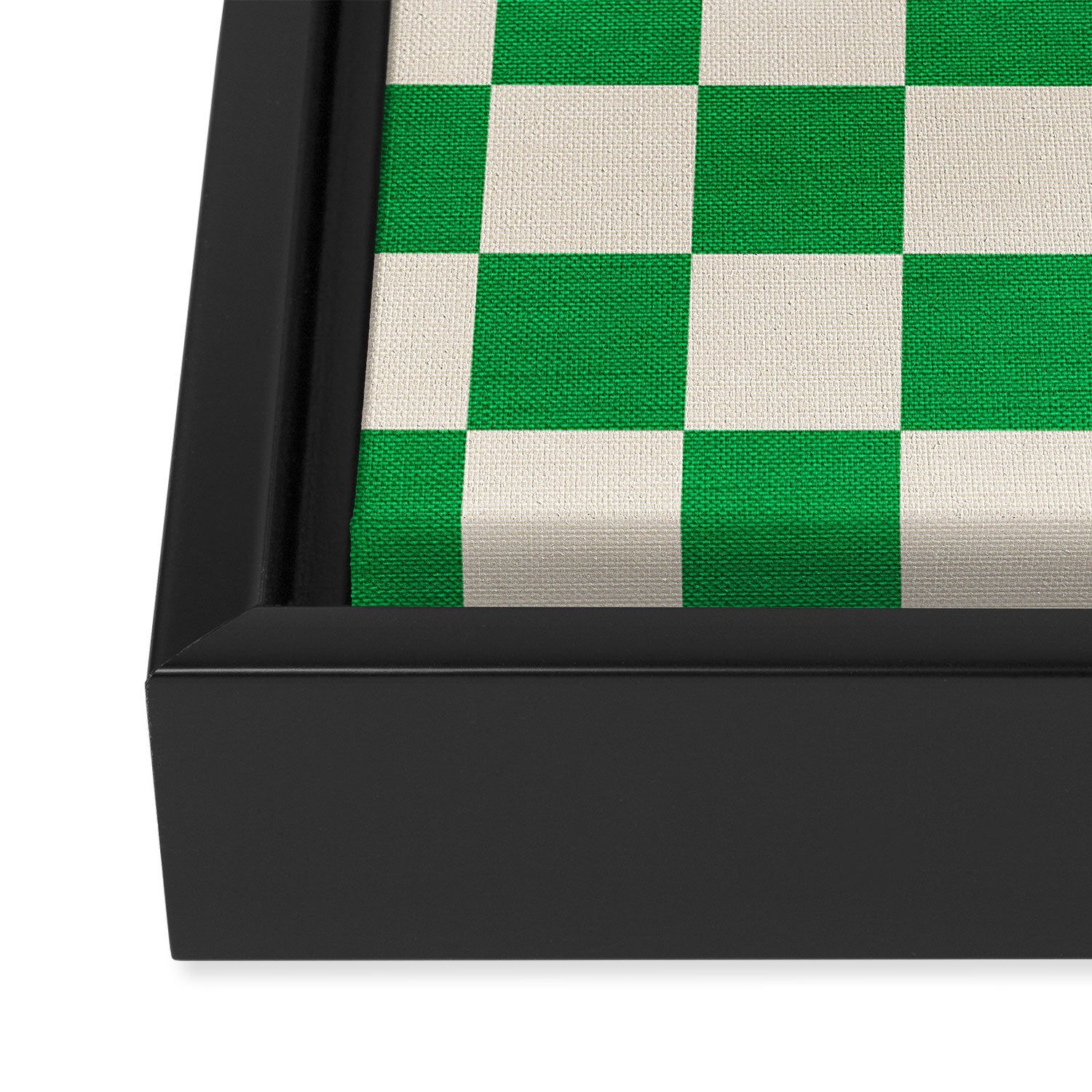 Retro Checkerboard Collage 02 Framed Canvas Print Gallery Image 3