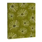 Retro Daisies: Musk Green Edition Canvas Print Gallery Image 6
