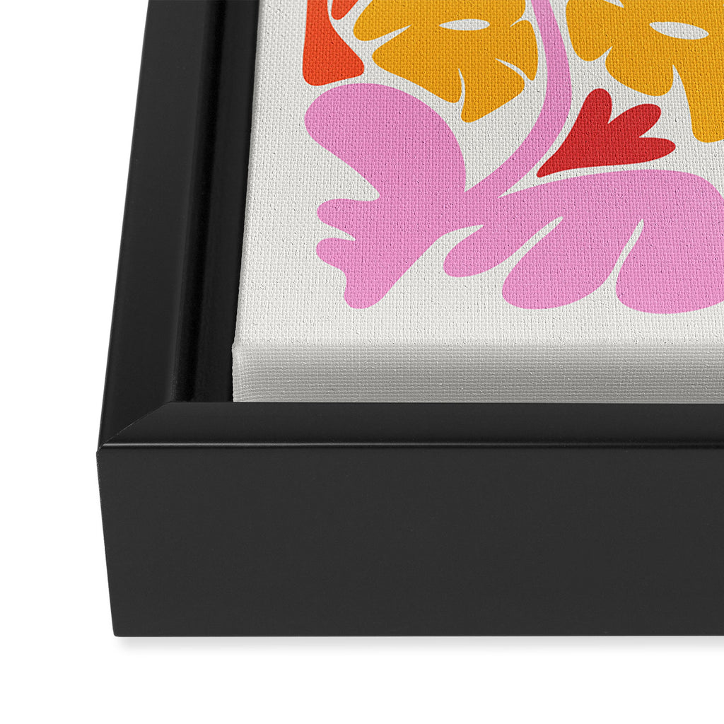 Retro Garden Framed Canvas Print Gallery Image 3
