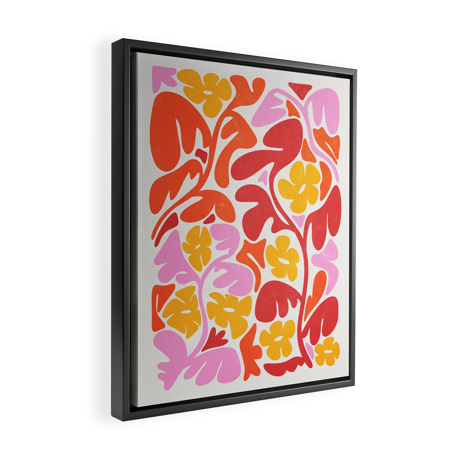 Retro Garden Framed Canvas Print Gallery Image 2