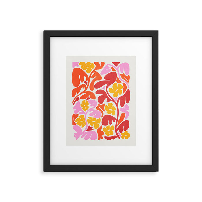 Retro Garden Framed Art Print Gallery Image 1