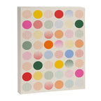 Retro Geometric Circles: Peach Bauhaus Edition Canvas Print Gallery Image 8