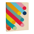 Retro Mid Century Beams | Bauhaus Geometric Pattern Canvas Print Gallery Image 6