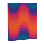 Retro Sacred Geometry | 80s Wavy Vibe Canvas Print Gallery Image 6