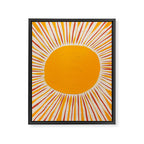 Retro Sunrise Framed Canvas Print Gallery Image 6