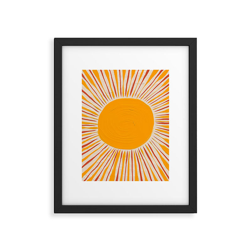 Retro Sunrise Framed Art Print Gallery Image 5
