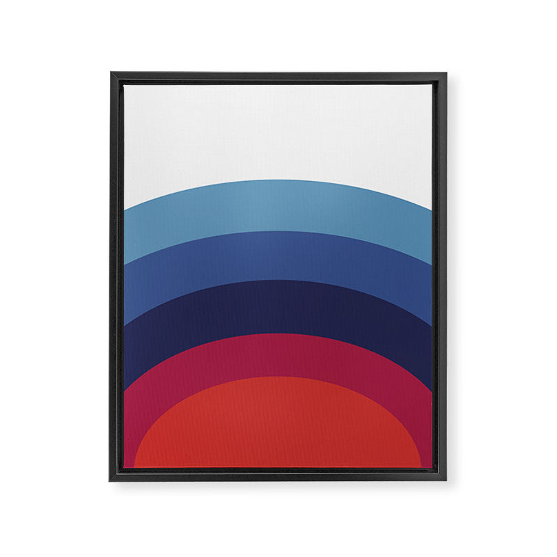 Retro Sunset Wave Vibes Framed Canvas Print Gallery Image 6