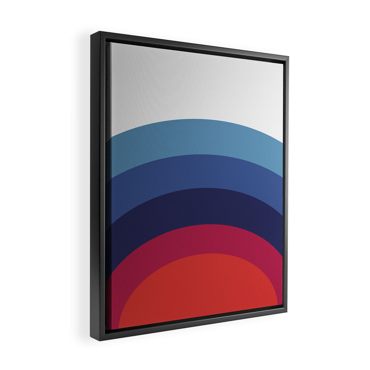 Retro Sunset Wave Vibes Framed Canvas Print Gallery Image 2