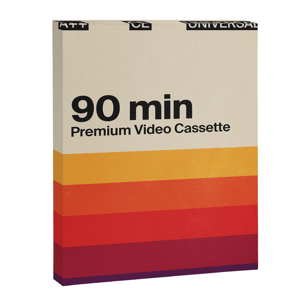Retro VHS Cassette Tape Canvas Print Gallery Image 6