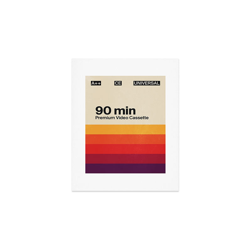 Retro VHS Cassette Tape Art Print Gallery Image 1