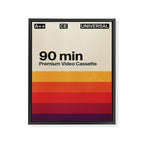 Retro VHS Cassette Tape Framed Canvas Print Gallery Image 6