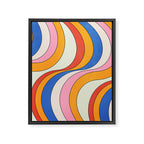 Retro Waves Framed Canvas Print Gallery Image 6