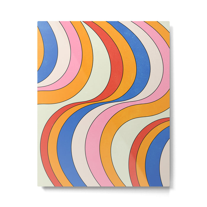 Retro Waves Metal Print Gallery Image 1