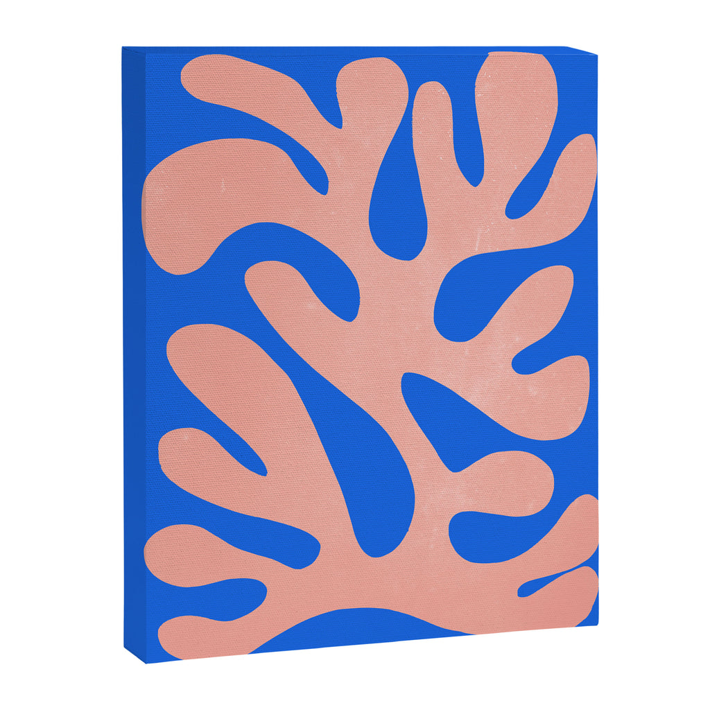 Rose Bud & Azure Blue: Matisse Paper Cutouts 02 Canvas Print Gallery Image 6