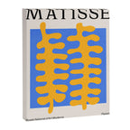 Royal Blue & Supernova: Matisse Paper Leaf Cutouts 02 Canvas Print Gallery Image 6
