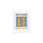 Royal Blue & Supernova: Matisse Paper Leaf Cutouts 02 Art Print Gallery Image 1