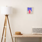 Ruby Pink Vase & Electric Leaves: Vases & Stuff 01 Canvas Print Gallery Image 2