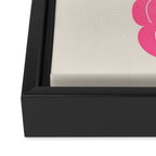 Ruby Pink Vase & Electric Leaves: Vases & Stuff 01 Framed Canvas Print Gallery Image 3