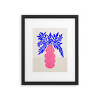 Ruby Pink Vase & Electric Leaves: Vases & Stuff 01 Framed Art Print Gallery Image 4