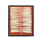 Rust Fern Framed Canvas Print Gallery Image 8
