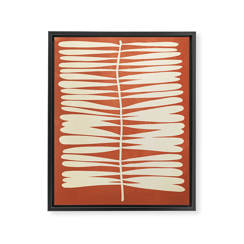 Rust Fern Framed Canvas Print Gallery Image 8