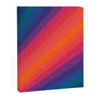 Sacred Geometric Stripes: Retro 80s Edition Canvas Print Gallery Image 6