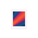 Sacred Geometric Stripes: Retro 80s Edition Art Print Gallery Image 1