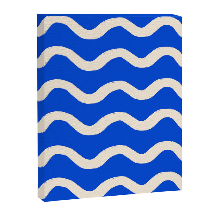 Sapphire Blue Ocean Waves Canvas Print Gallery Image 1