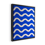 Sapphire Blue Ocean Waves Framed Canvas Print Gallery Image 2