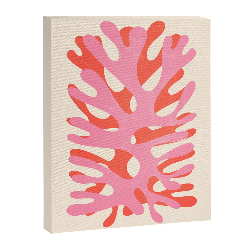 Sea Leaf: Matisse Collage Peach Edition Canvas Print Gallery Image 6