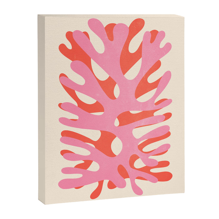 Sea Leaf: Matisse Collage Peach Edition Canvas Print Gallery Image 1