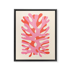 Sea Leaf: Matisse Collage Peach Edition Framed Canvas Print Gallery Image 6