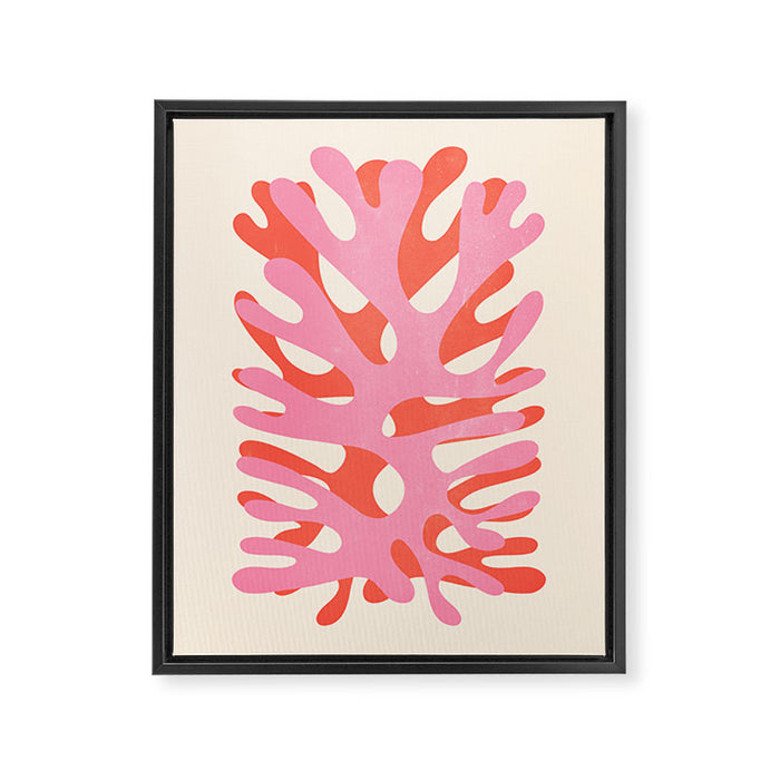 Sea Leaf: Matisse Collage Peach Edition Framed Canvas Print Gallery Image 1