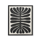 Sea Leaf: Noir Framed Canvas Print Gallery Image 6