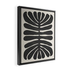 Sea Leaf: Noir Framed Canvas Print Gallery Image 2