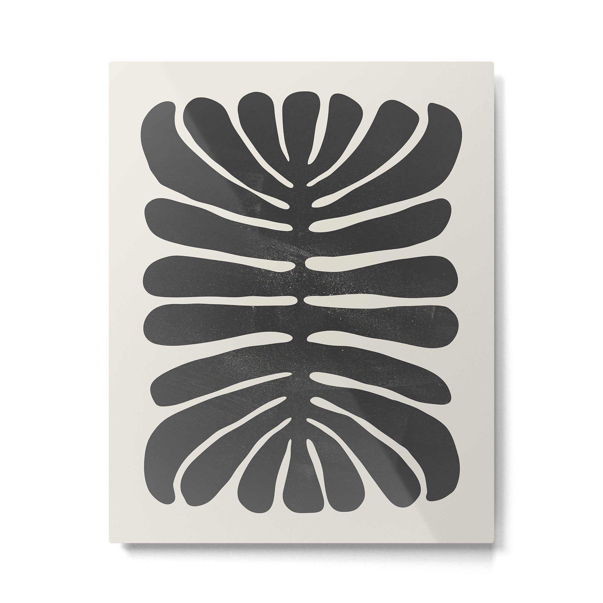 Sea Leaf: Noir Metal Print Gallery Image 4