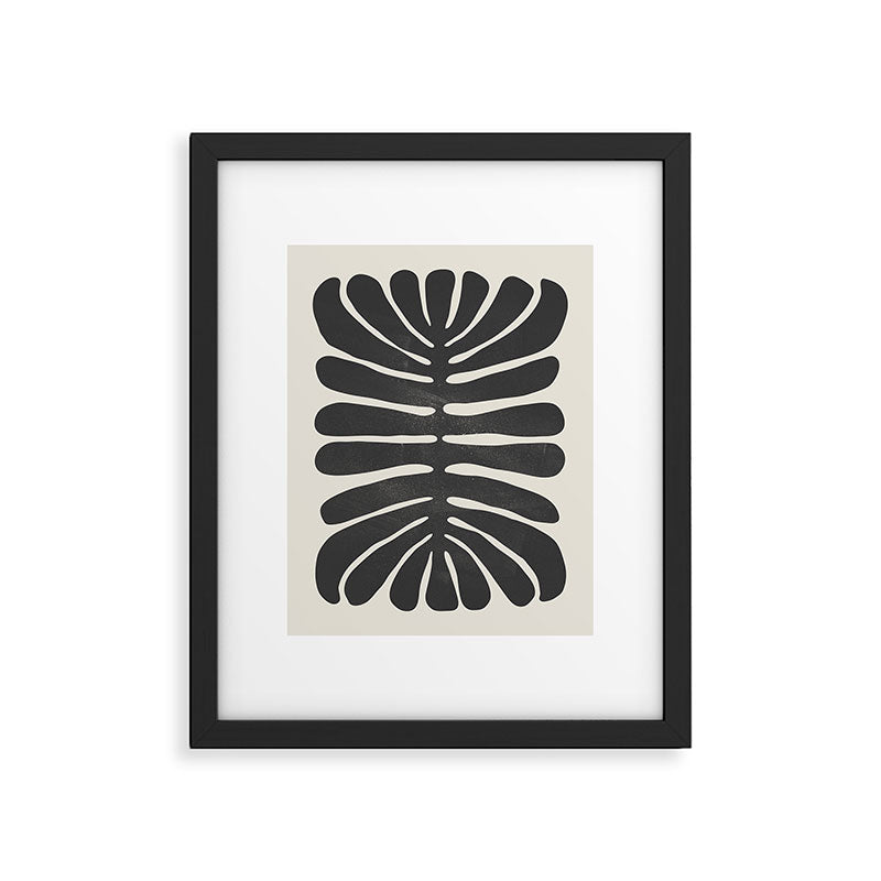 Sea Leaf: Noir Framed Art Print Gallery Image 5
