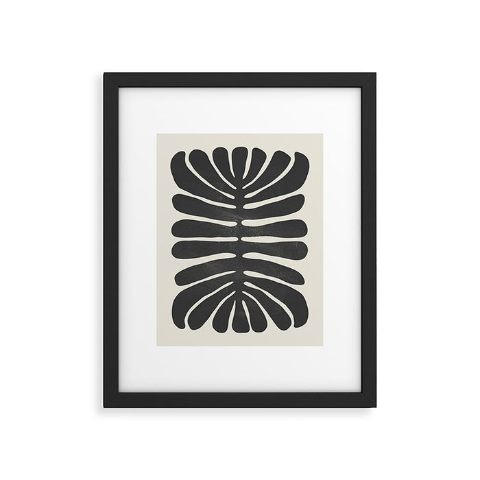 Sea Leaf: Noir Framed Art Print Gallery Image 1