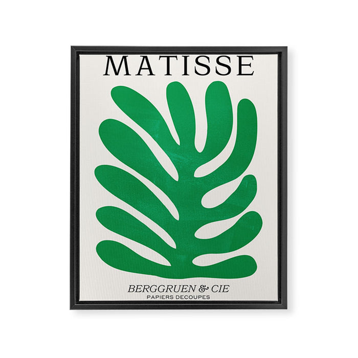 Shamrock: Matisse Color Paper Cutouts 02 Framed Canvas Print Gallery Image 1