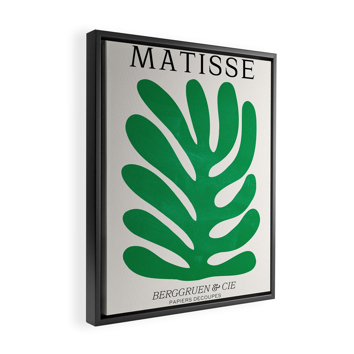 Shamrock: Matisse Color Paper Cutouts 02 Framed Canvas Print Gallery Image 2