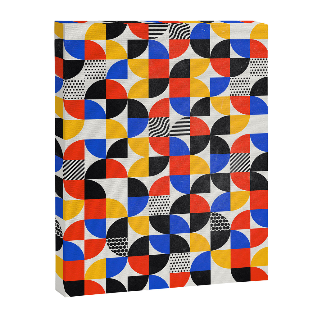 Shape & Pattern Study: Mid-Century Bauhaus Series Canvas Print Gallery Image 8