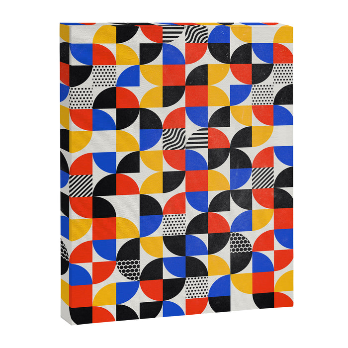 Shape & Pattern Study: Mid-Century Bauhaus Series Canvas Print Gallery Image 1